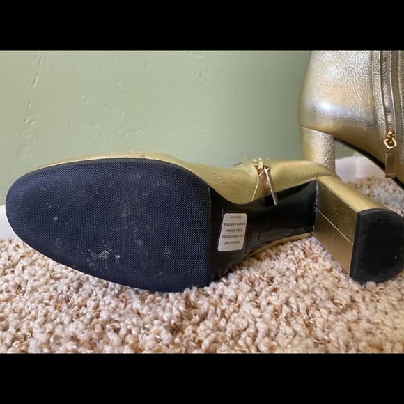 Yves St. Laurent Gold Boots - Picture 3 of 4